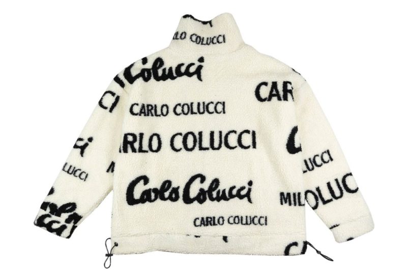 carlo colucci teddy jacke weiss c6038 591 2