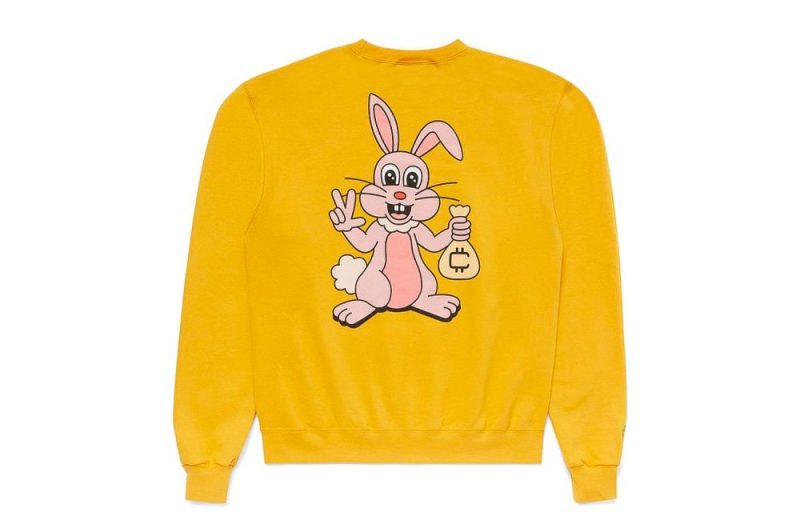 carrots cokane rabbit crewneck gelb crtsxfg crc 0201 01