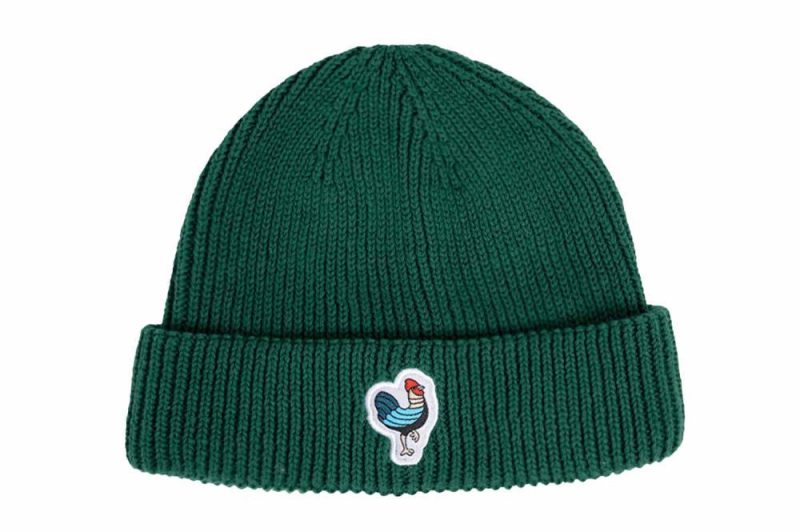 defier classic beanie gruen df classic beanie green 1