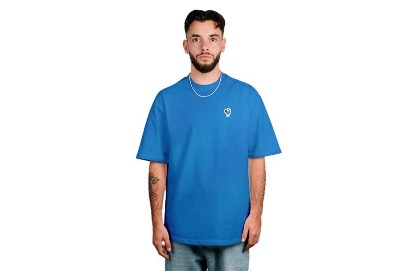 defier classic t shirt blau df classic shirt blue 03