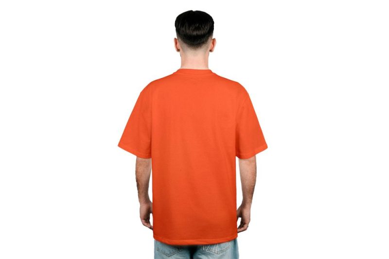 defier classic t shirt rot df classic shirt redorange 04