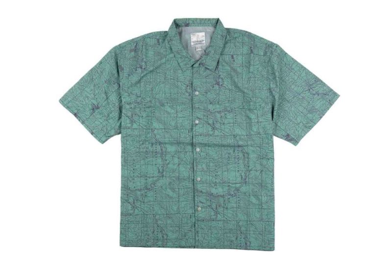 gramicci camp shirt gruen g3sm j016 yosemite green 1