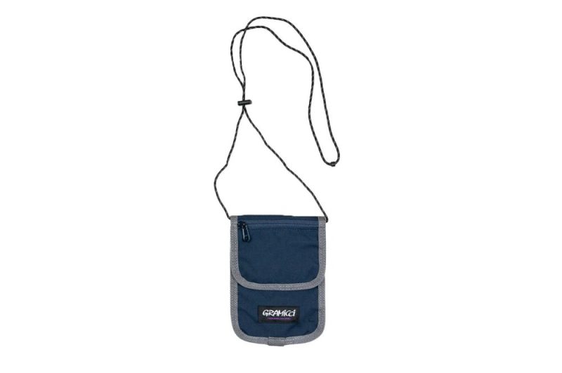 gramicci cordura neck pouch blau g4sb 107 navy 1