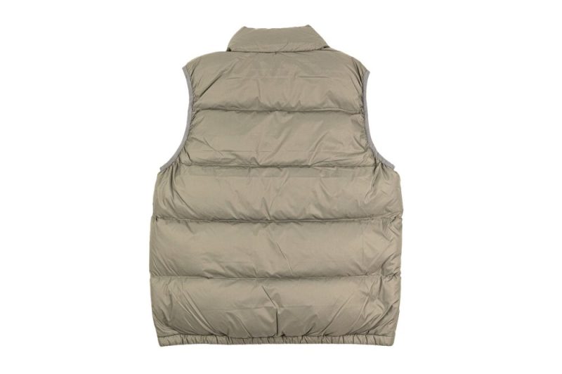 gramicci down puffer vest grau g3fu j001 seal grey 2