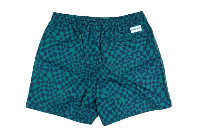 gramicci drift swim short gruen g3su p038 check 2