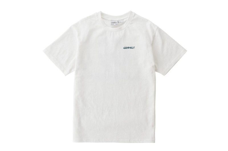 gramicci g logo tee weiss g2su t003 white 01