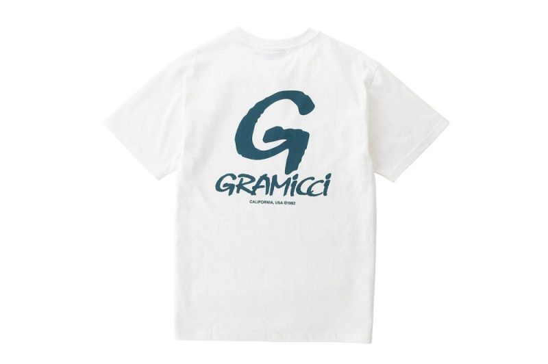 gramicci g logo tee weiss g2su t003 white 02