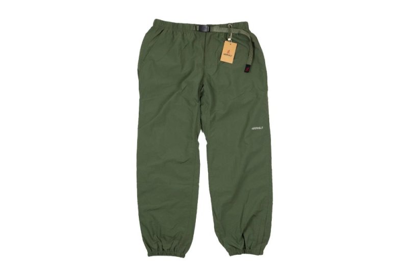 gramicci nylon packable track pant olive g2sm p032 olive 1