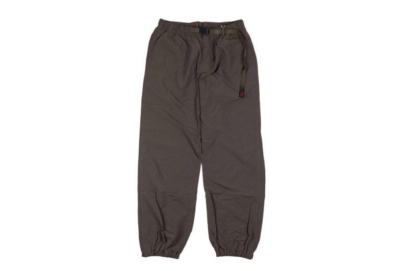 gramicci nylon track pant dunkelbraun g4sm 119 dark brown 1