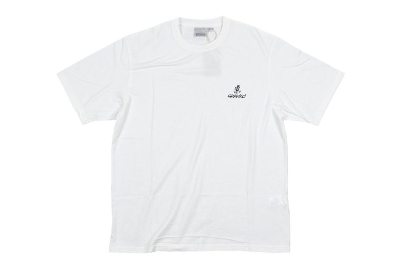 gramicci one point logo tee weiss g4su t096 white 1