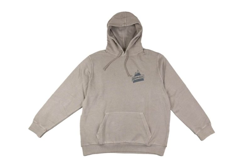 gramicci peak hooded sweatshirt grau g4su j1 oatmeal pigment 1