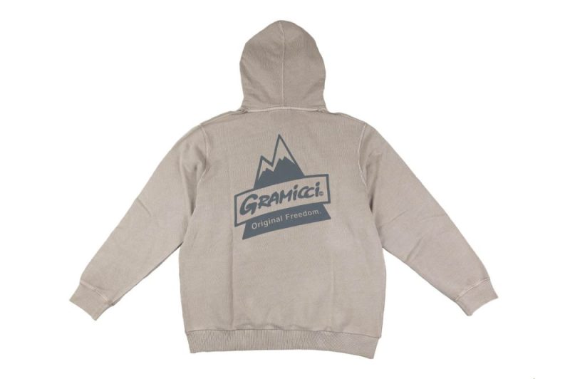 gramicci peak hooded sweatshirt grau g4su j1 oatmeal pigment 2