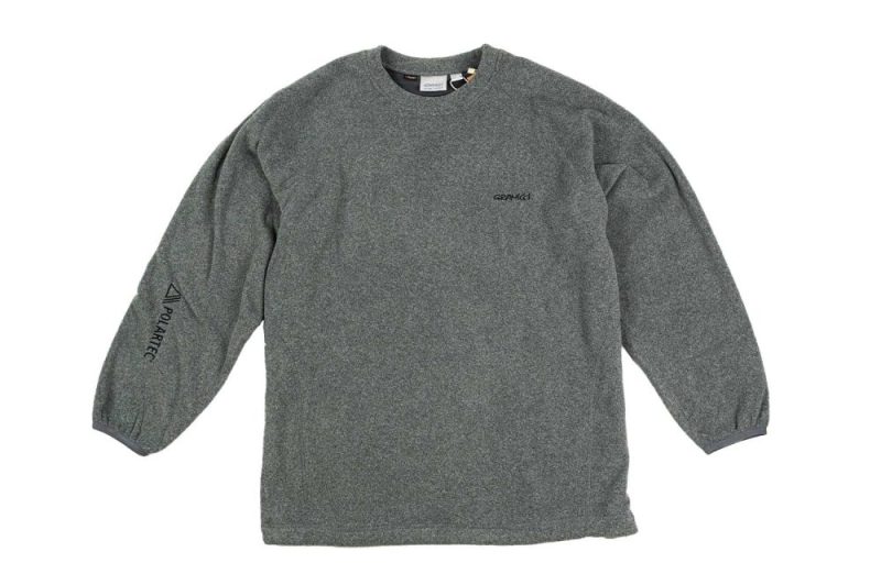 gramicci polartec crew grau g3fu j039 heather grey 1