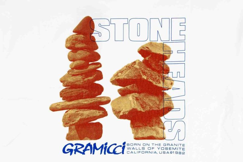 gramicci stoneheads t shirt weiss g2fu t056 white 2