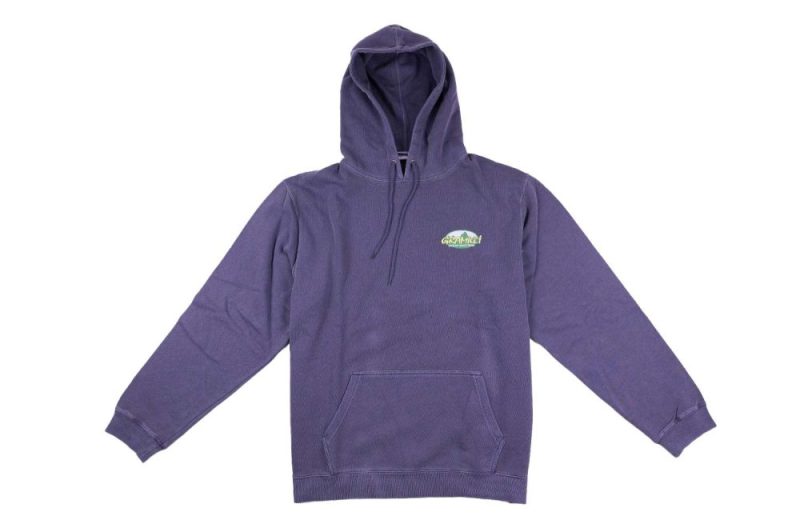 gramicci summit hooded sweatshirt lila g3su j062 purple pigment 1