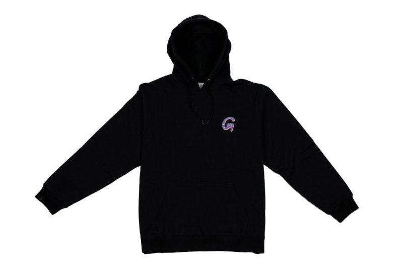 gramicci swirl hooded sweatshirt schwarz g2su j089 black 1