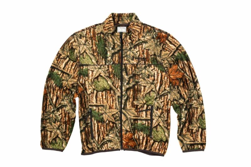 gramicci thermal fleece jacket leaf camo g3fu j032 leaf camo 1