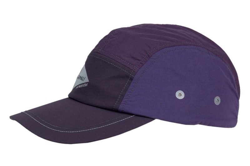 gramicci x and wanderpatchwork wind cap lila gac4 311 multi purple 3