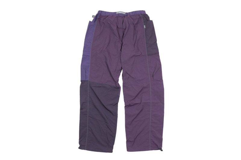 gramicci x van wander patchwork wind pant lila gup4 32m multi purple 2