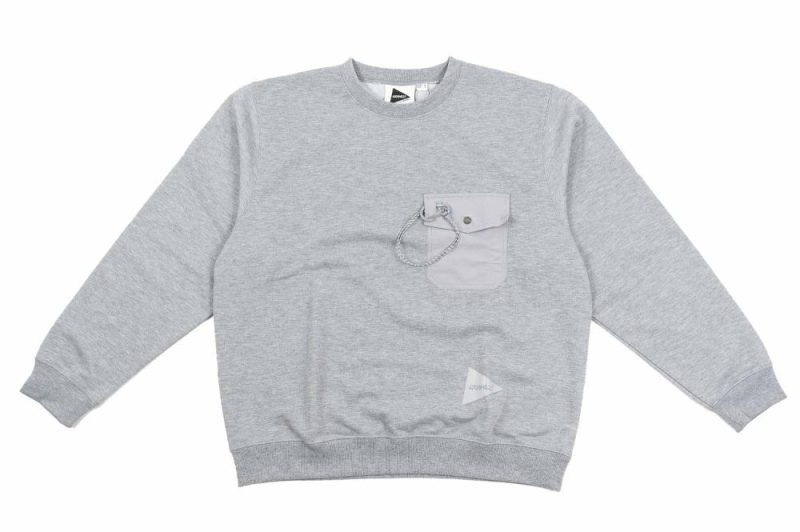 gramicci x van wander print sweatshirt grau guj4 s34 grey 1