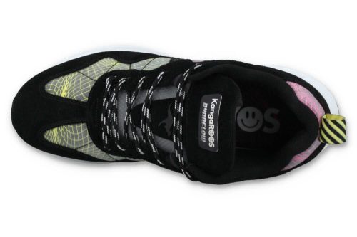 kangaroos dynaflow vibram schwarz neon pink 47275 000 5076 5