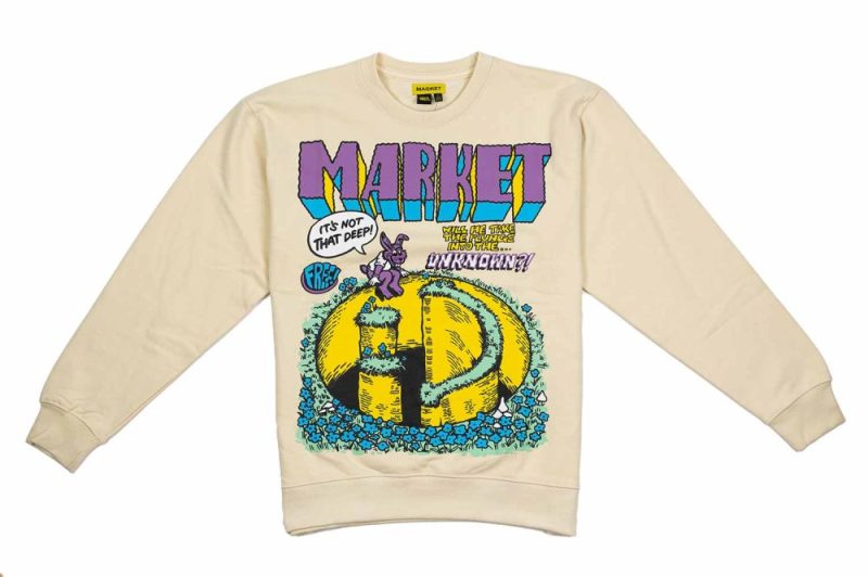 market smiley to the unknown crewneck beige 396000840 1228 01