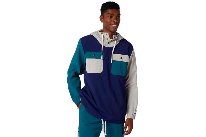 new balance athletics clash anorak blau mj13551ntd