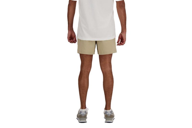 new balance athletics stretch woven short 5 beige ms41517sot 3