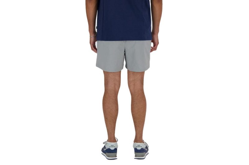 new balance athletics stretch woven short 5 grau ms41517yst 5