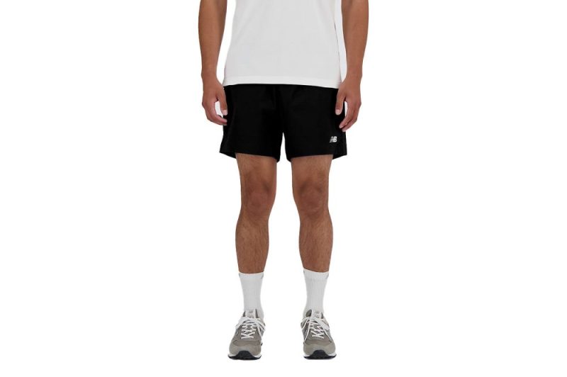 new balance athletics stretch woven short 5 schwarz ms41517bk 2