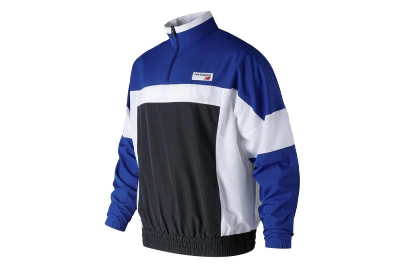 new balance athletics windbreaker blau schwarz mt91528try