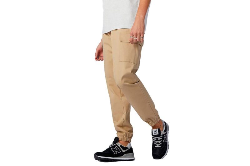 new balance athletics woven cargo pant sand mp13501inc