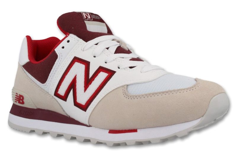 new balance ml 574 nla weiss beige rot 819421 60 11 1