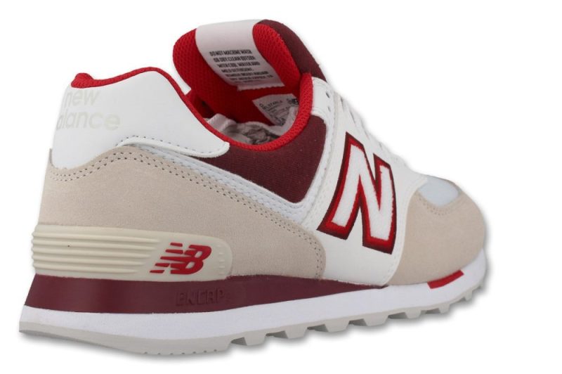 new balance ml 574 nla weiss beige rot 819421 60 11 3