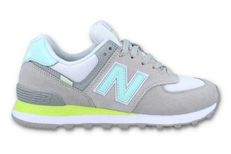 new balance wl 574 ss2 grau gruen tuerkis wl574ss2