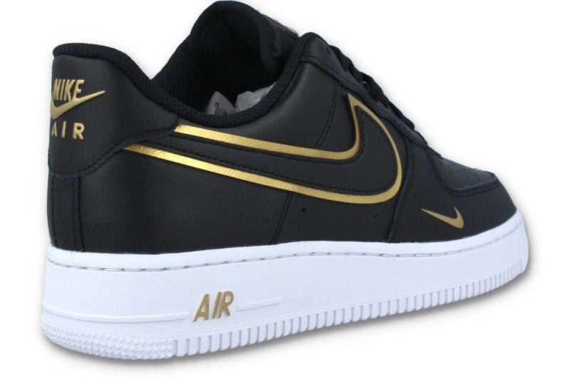 nike air force 1 07 lv8 schwarz gold da8481 001 3