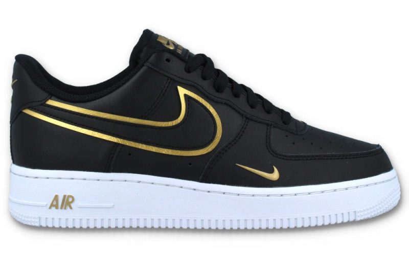 nike air force 1 07 lv8 schwarz gold da8481 001