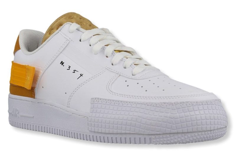 nike air force 1 type weiss gold at7859 01