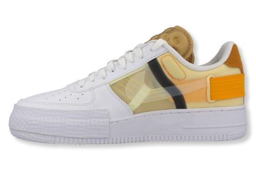 nike air force 1 type weiss gold at7859 02