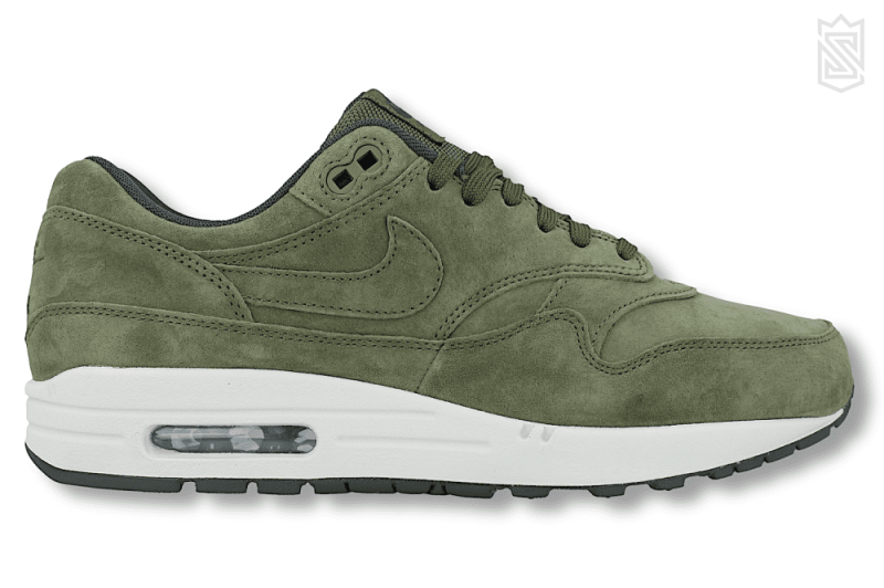 nike air max 1 flax olive premium 875844 301