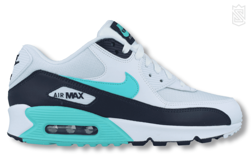 nike air max 90 essential aj1285 102 weiss tuerkis