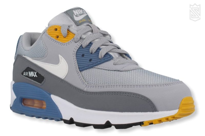 nike air max 90 essential grau blau gelb aj1285 016 1