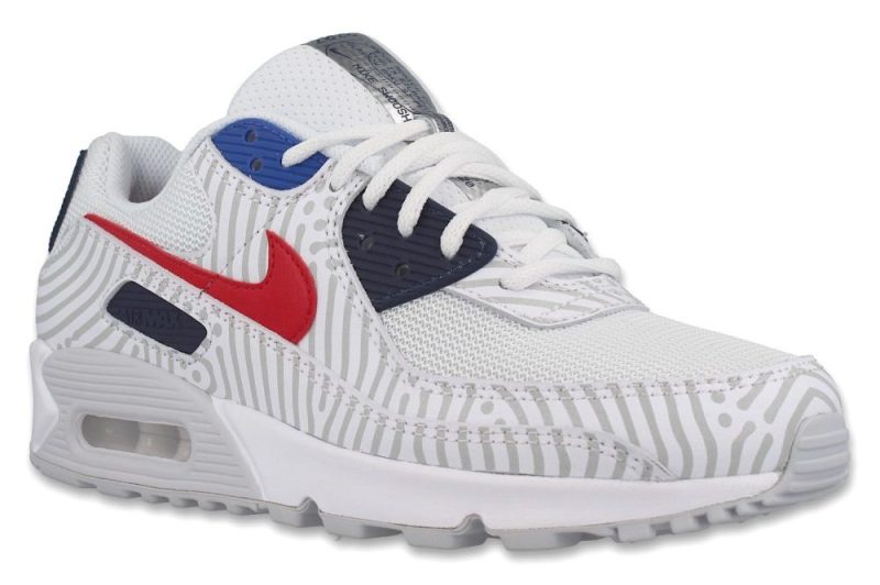 nike air max 90 euro tour 2020 weiss rot cw7574 100 1