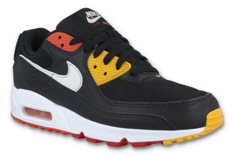 nike air max 90 schwarz rot gelb dj9250 001 01