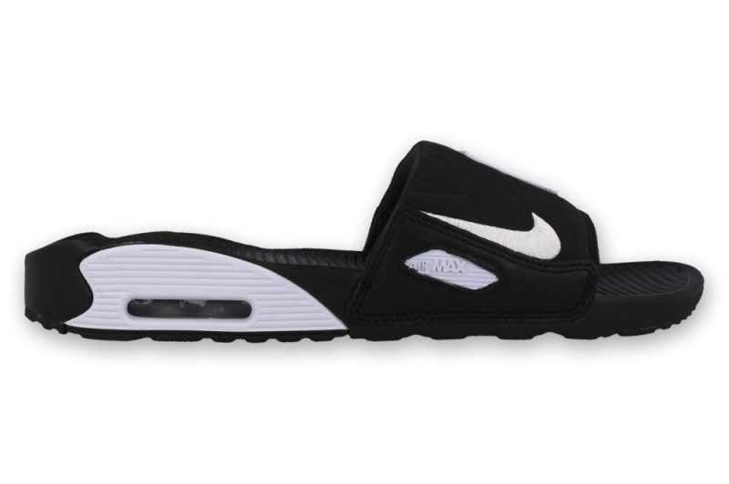 nike air max 90 slide schwarz weiss bq4635 002