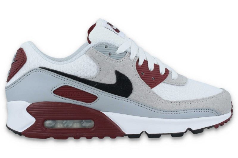 nike air max 90 weiss grau rot fn6958 101 1