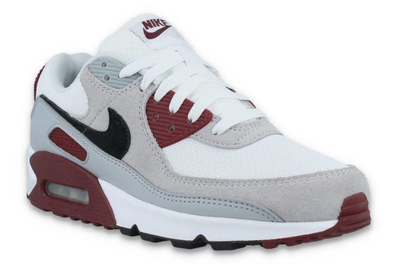 nike air max 90 weiss grau rot fn6958 101 2