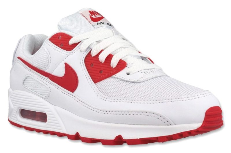 nike air max 90 weiss rot ct1028 101 1