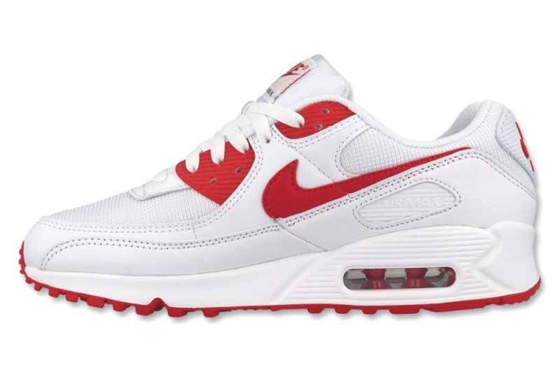 nike air max 90 weiss rot ct1028 101 2