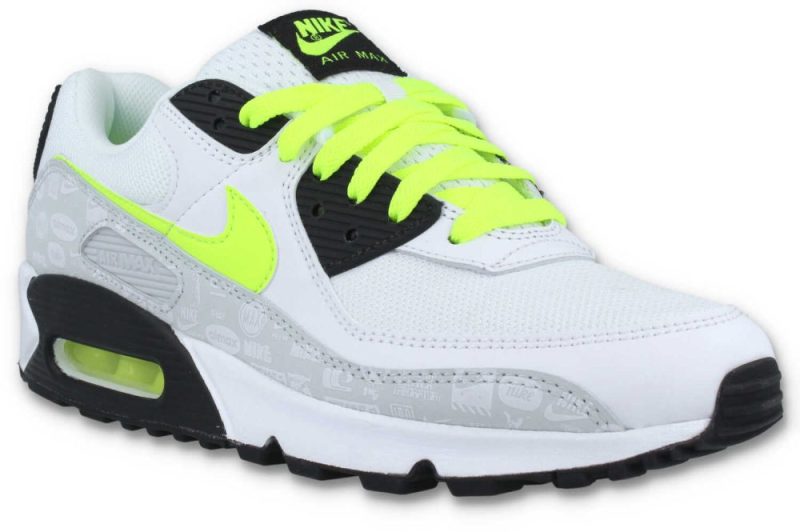 nike air max 90 weiss volt schwarz db0625 100 01